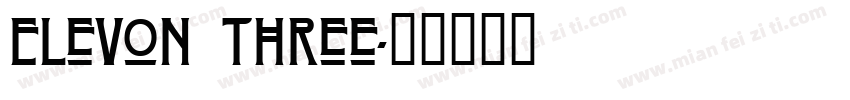 Elevon Three字体转换